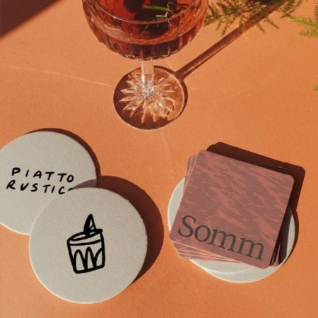 Özel Tasarım Baskılı Karton Bardak Altlığı Ürün Görselleri