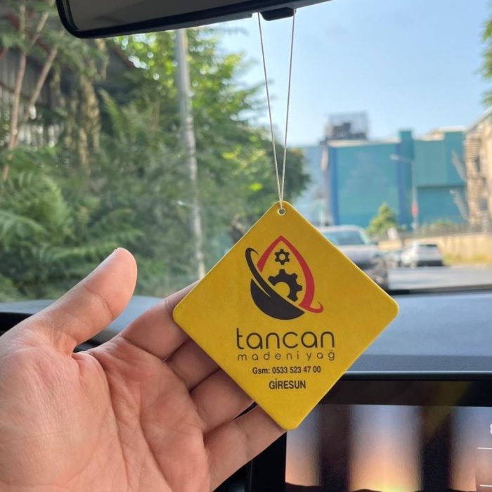 Özel Kesimli Logo Baskılı Araba Kokusu