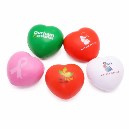 Renkli Kalpli Stres Topları Promosyon Amaçlı