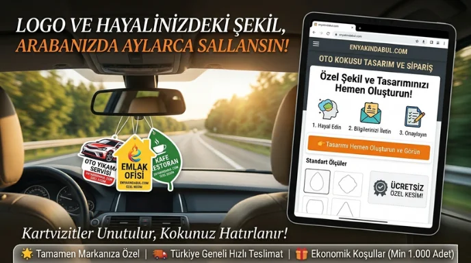 Özel Kesimli Promosyon Araba Kokuları