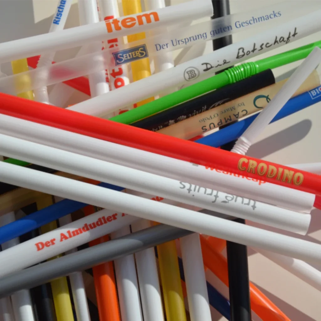 Renkli Logo Baskılı Pipetler