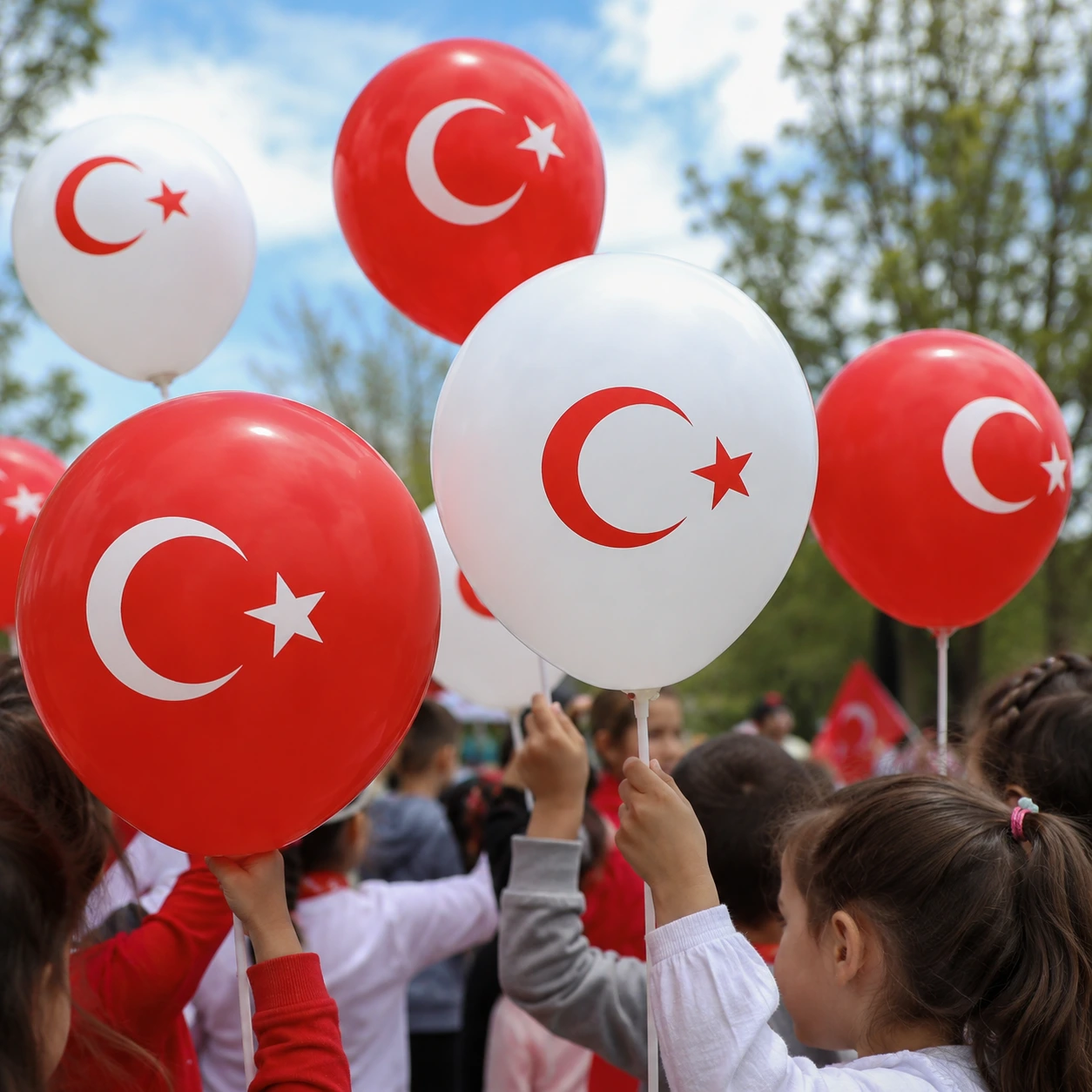Türk Bayrak Baskılı Balon