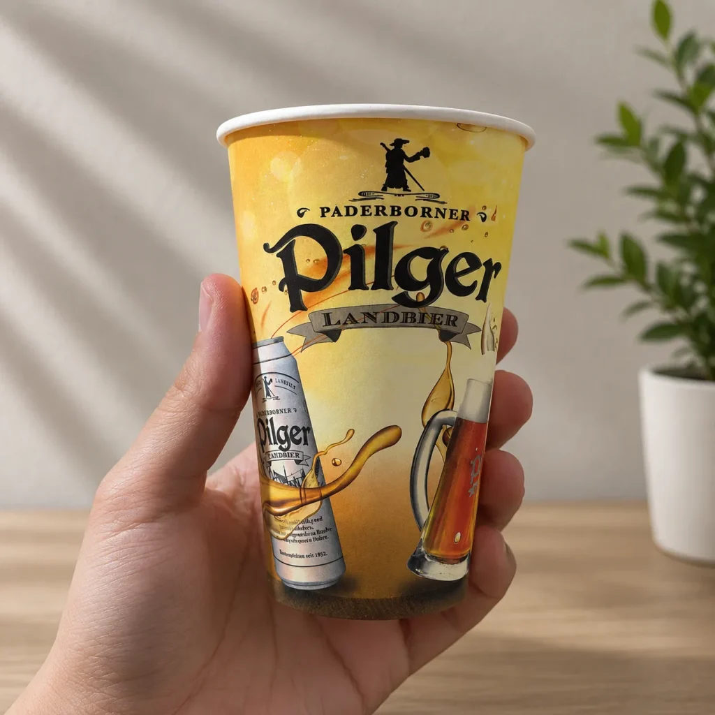 16 oz Single Wall Karton Bardak Baskılı