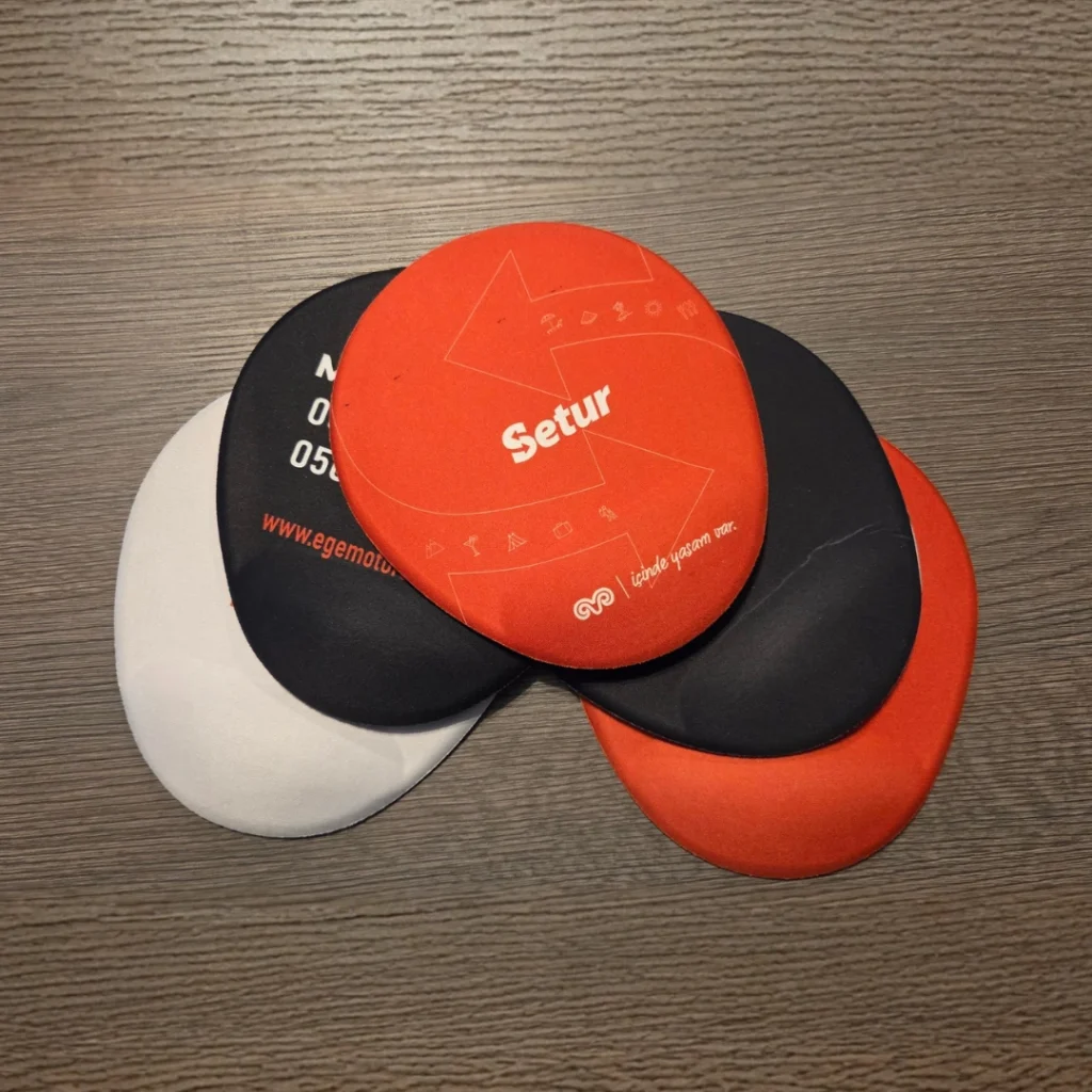 Bilek Destekli Oval Mouse Pad