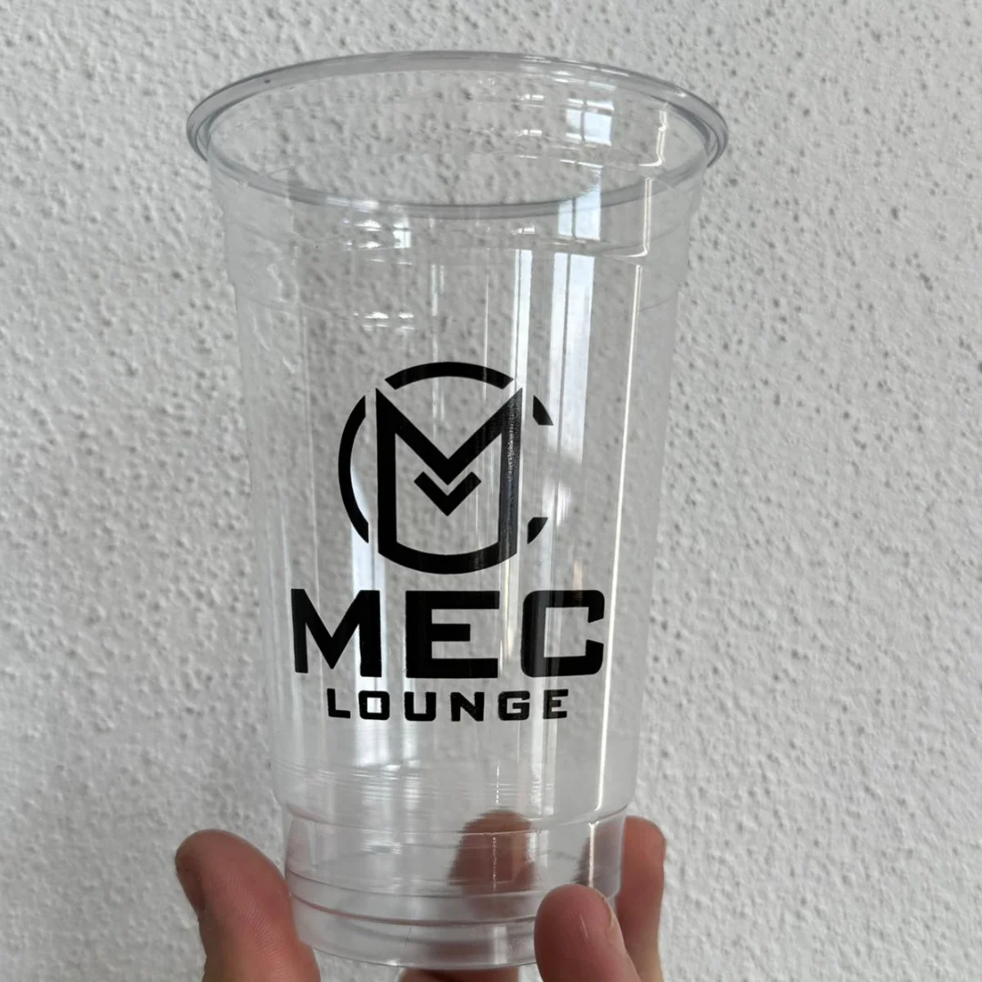 16 oz Logo Baskılı Plastik Bardak